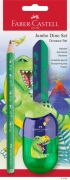 Ceruzka FABER-CASTELL Jumbo+strúhadlo+guma Dino