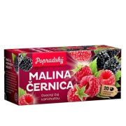 Čaj POPRAD 40g malina/černica