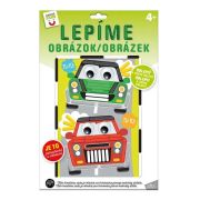 Sada kreatívna ARGUS Lepíme obrázok Autá