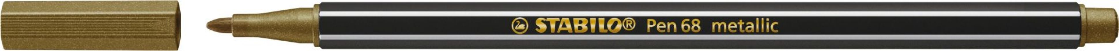 Popisovač STABILO Pen 68 metallic zlatý