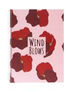 Blok A5 so špirálou na boku Wild Blows A linajkový