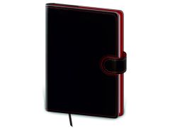 Diár týždenný A5 Flip čierno-červený