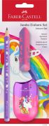 Ceruzka FABER-CASTELL Jumbo+strúhadlo+guma Unicorn