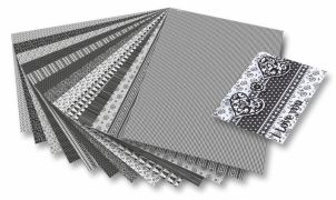 Papier grafický 50x70cm 270g potlač biela+čierna