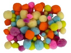 Pompons mix Neon