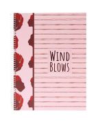 Blok A5 so špirálou na boku Wild Blows B linajkový