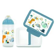Fľaša Zdravá lahev 0.5l+box Zdravá desiata Dino II.