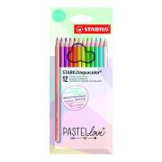 Pastelky STABILOaquacolor Pastel Love/12