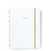 Zápisník A5 Filofax notebook Moonlight biely