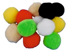 Pompons farebné 40mm/12