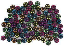 Koráliky Smile 10 mm čierne