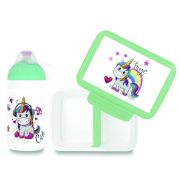 Fľaša Zdravá lahev 0.5l+box Zdravá desiata Magic unicorn