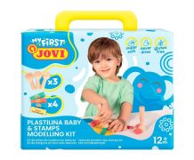 Plastelína JOVI BABY 4x38 g + 3 drevené pečiatky