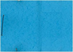 Mapa s 3 klopami vosk. gum. modrá svetlá