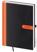 Diár denný A5 Bora čierno-oranžový