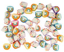 Koráliky dekoračné jednorožec a dúha 1cm/48