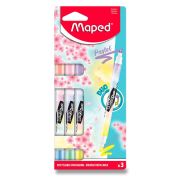 Zvýrazňovač MAPED Fluo Peps Duo Pastel /3ks