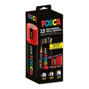 Popisovač POSCA mix veľkostí /13ks plechová dóza