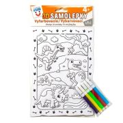 Sada kreatívna ARGUS vyfarbovacie samolepky Dinosaurus