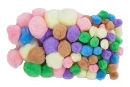 Pompons mix Pastel