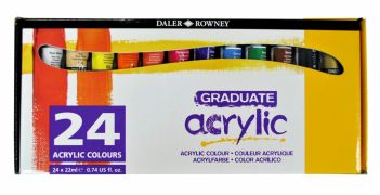 Akrylové farby Daler-Rowney 22ml/24 sada