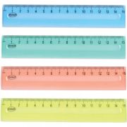 Pravítko 15 cm farebné