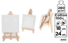 Plátno maliarske ARTIX 18x24 cm + stojan