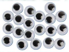Oči pohyblivé samolepiace 8 mm/24ks