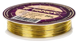Drôt dekoračný 20 m zlatý