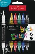 Popisovač FABER-CASTELL Black Edition Shake Paint /6 klasické