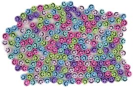 Koráliky Smile 6 mm farebné