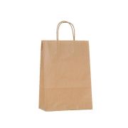 Taška papierová 32x12x41cm krútené ucho hnedá
