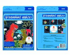 Kresba škrabacia Dino