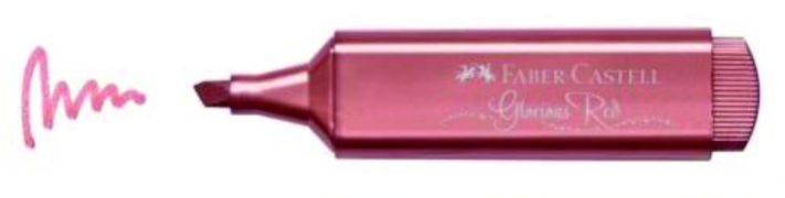 Zvýrazňovač FABER-CASTELL 1546 Metallic ružový