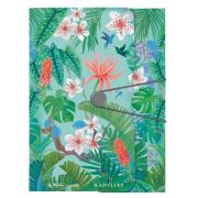 Mapa s 3 klopami plastová 3cm s gumou Herlitz Ladylike Jungle