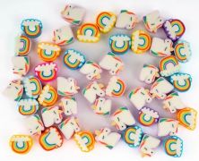 Koráliky dekoračné jednorožec a dúha 1cm/48