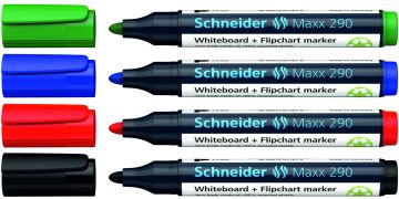 Značkovač SCHNEIDER Maxx 290/4 na Flipchart + biele tabule