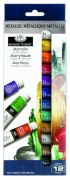 Akrylové farby Essentials Metalic 12x12 ml