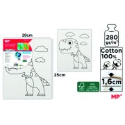 Maľovanie na plátno pre deti 20x25cm Dino