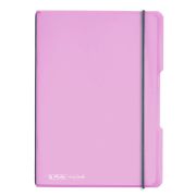 Zošit A5 my.book Flex 40l ružový štvorčekový