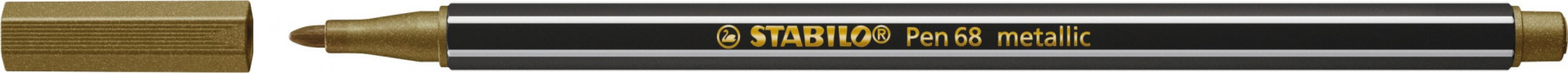 Popisovač STABILO Pen 68 metallic zlatý