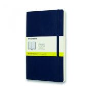 Zápisník MOLESKINE L 13x21cm mäkký štvorčekový modrý
