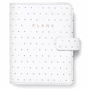 Diár A7 Filofax Moonlight biely