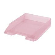 Zásuvka na spisy Herlitz Pastel transparentná ružová