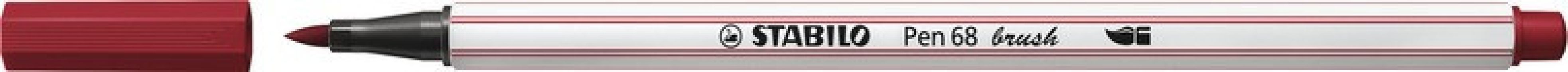Popisovač STABILO Pen 68 brush bordový