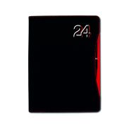 Diár týždenný A5 Smart Timer čierno-červený