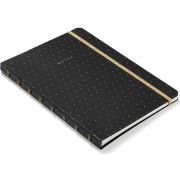 Zápisník A5 Filofax notebook Moonlight čierny